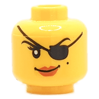 Femme - Visage jaune - Pirate (1217) - Lego