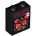 Films & Séries - Stranger Bricks (T002) boîte de jeu - Plaque Lego imprimée - Référence Stranger Things 