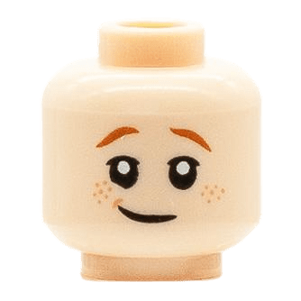 Homme - Visage marron - Sourire (M1605)