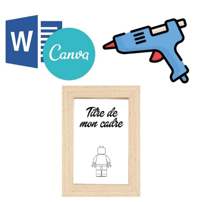 Kit DIY pour cadre 10x15cm bois