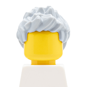 Figurine personnalisée - Cheveux gris- coiffure à pics (2446) - Lego