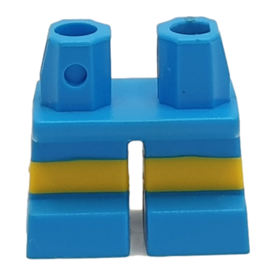 Jambes enfant rayures bleu clair et jaune (4601) - Lego