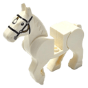 Cadre briques Lego Cheval blanc    