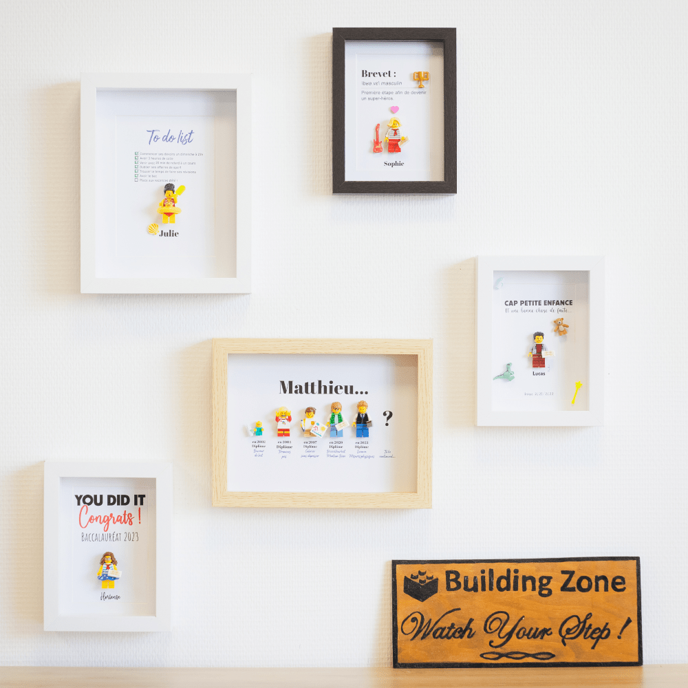 cadre personnalisé / cadre lego / cadeau personnalisé / figurines personnalisées/ figurines / cadeau figurines/ cadeau lego / cadeau mignon / cadeau lego personnalisé / lego personnalisé / cadeau original diplômé / jeunes diplômés / brevet / bac / baccalauréat / licence / master / CAP