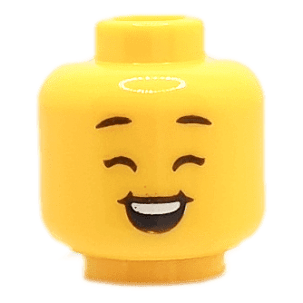 Figurine personnalisée - Enfant - Visage jaune - Rigolant (1104) - Lego