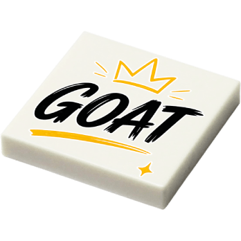 Plaque - "Goat" (R073) - plaque Lego imprimée