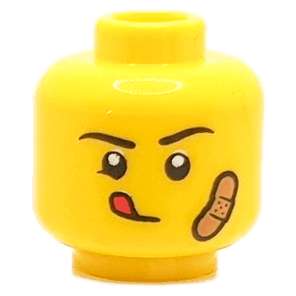 Homme - Visage jaune - Casse-cou pansement (1345) - Lego