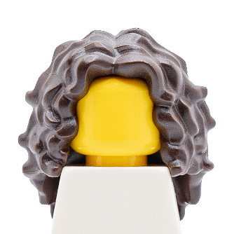 Figurine personnalisée - Cheveux longs ondulés brun (2228) - Lego