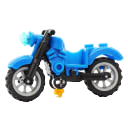 Moto bleu brique compatible Lego