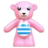 Cadre briques Lego Peluche rose