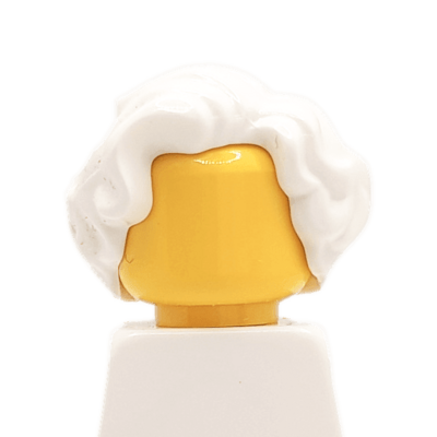 Cheveux courts blanc (2401) - Lego