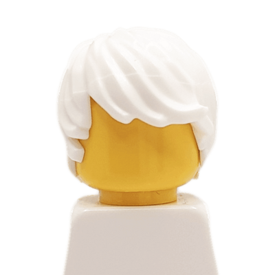 Cadre briques Lego Cheveux courts blanc (2419) - Lego