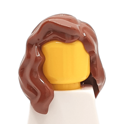 Cheveux longs ondulés chatain  (2203) - Lego