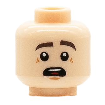 Homme - Visage beige - Surpris (B1605)