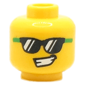 Homme - Visage jaune - Lunettes de soleil (1347) - Lego