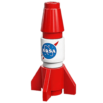 Figurine Personnalisée - Fusée "Nasa" (volumineux) - Lego