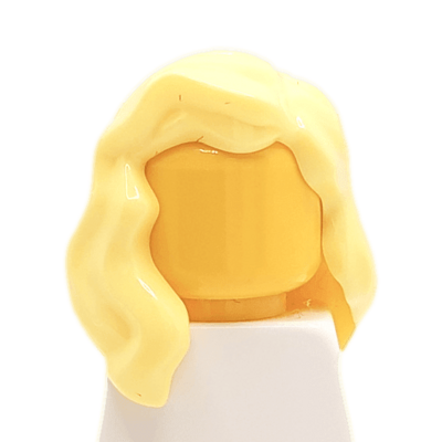 Cheveux longs ondulés blond (2201) - Lego 