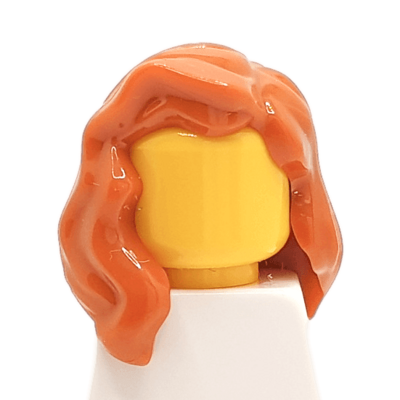 Cheveux longs ondulés roux (2202) - Lego