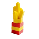 Cadre briques Lego Aliment - Frites