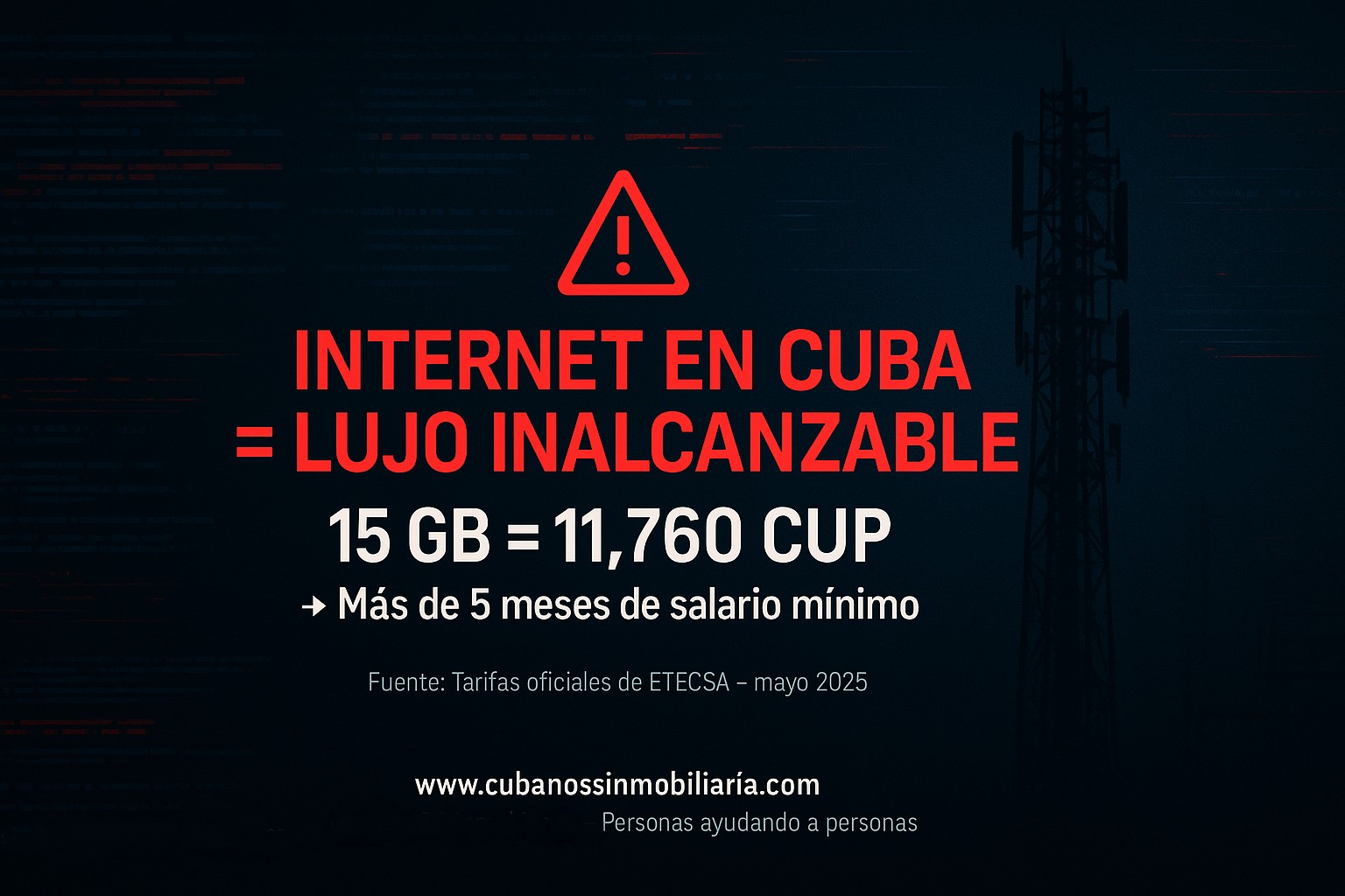 Cuba podría tener hoy el internet más caro del planeta (y aquí están los números)