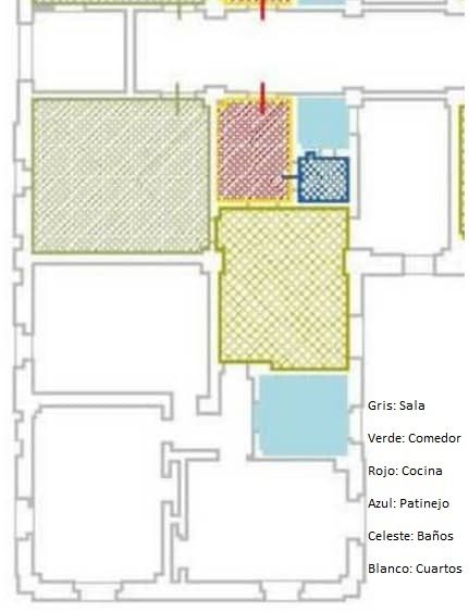 Vendo apartamento 4/4 en Edificio icónico del Vedado