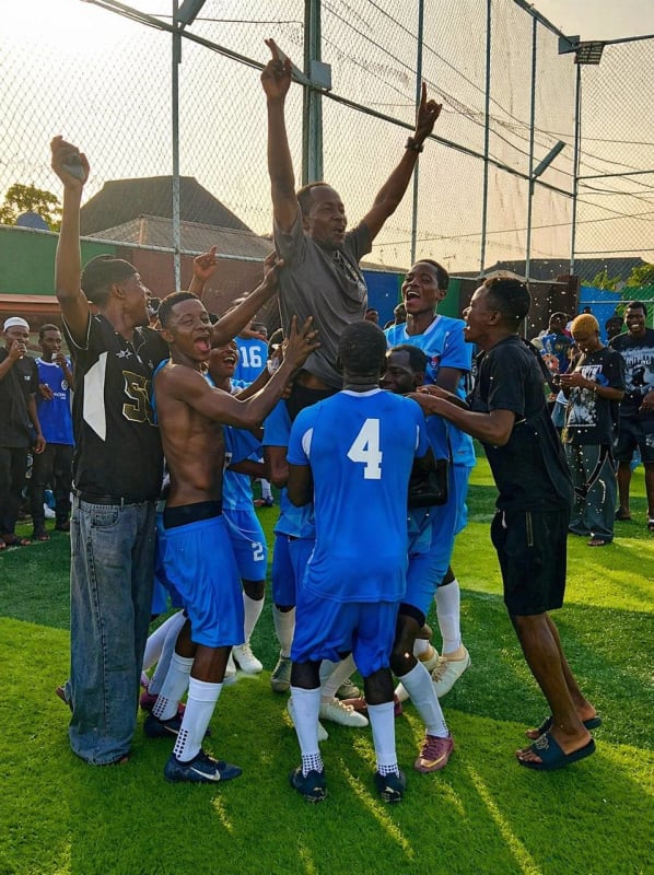 Celebration of cup win