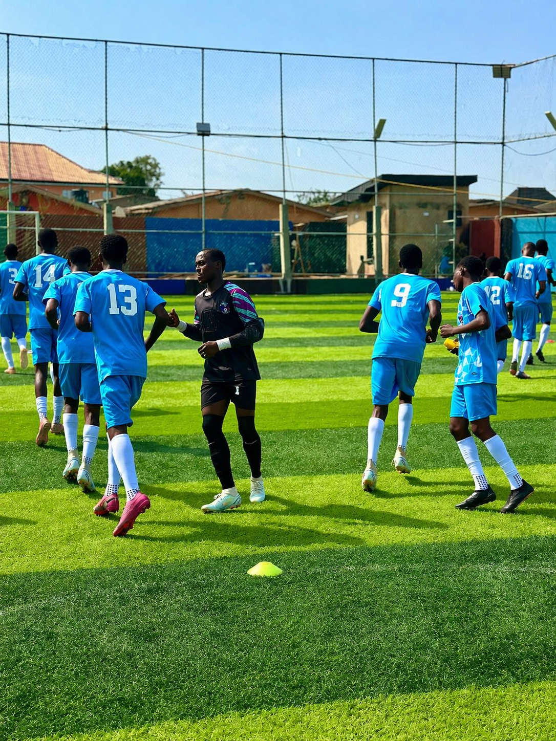 Warm Up before Quarter final match