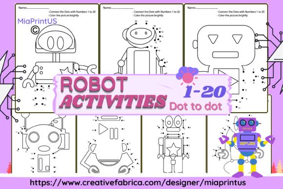 Robot Connect the Dots Activity Sheet