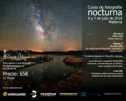 Curso de fotografía nocturna Mallorca 2018