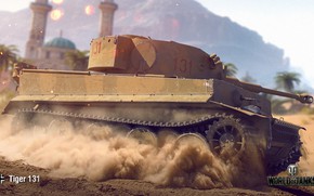 Обои WoT, World of Tanks, Wargaming, Tiger 131
