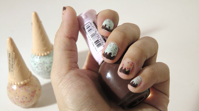 Etude House Nail Polish Sweet Recipe Ice Cream Nails #1 MintChoco Chip and #3 Apricot Candy DBR401 Bravo Brown Etude House Nail Polish Sweet Recipe Ice Cream Nails #1 MintChoco Chip and #3 Apricot Candy DBR401 Bravo Brown