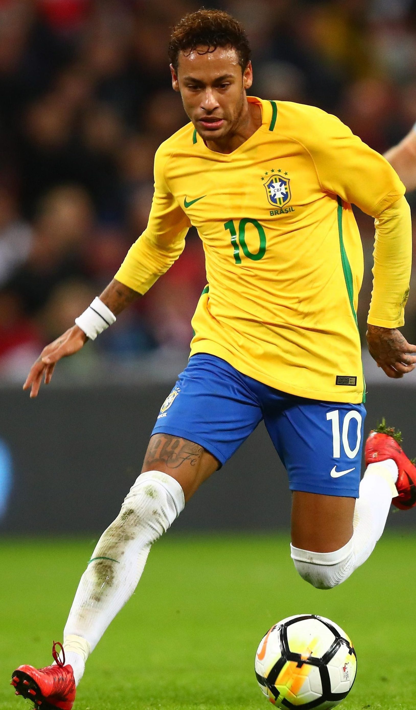 Brazilian hitman Neymar is 5ft 8.89ins
