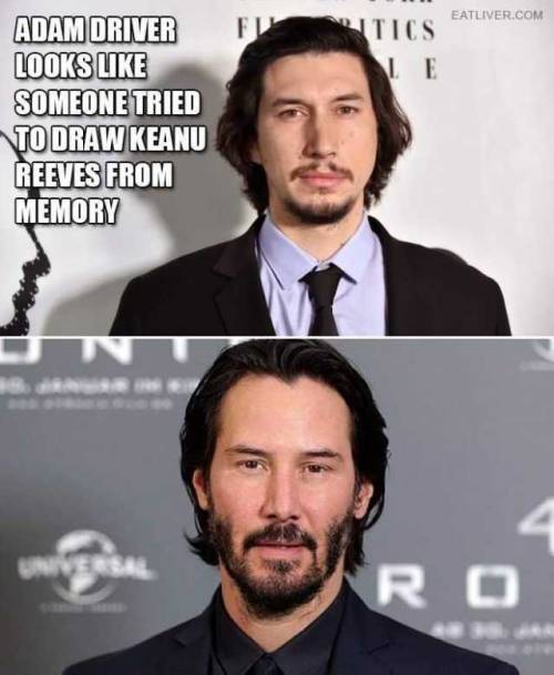 best funny pictures, funny pics, funny photos, funny pictures, funny vids, the best funny pictures, really funny photos, adam driver keanue reeves draw from memory