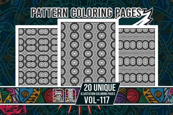 Pattern Coloring Book Cover with Geometric Designs