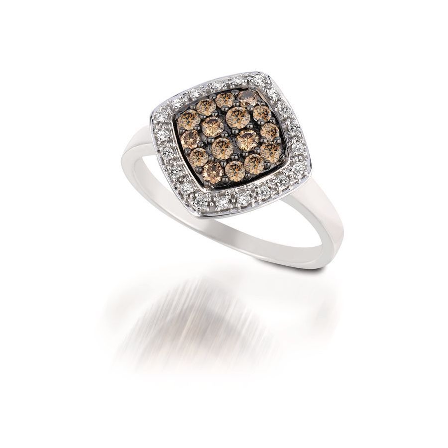 Le Vian Ladies Chocolate Diamonds Fashion Ring In 14k Vanilla Gold In Brown