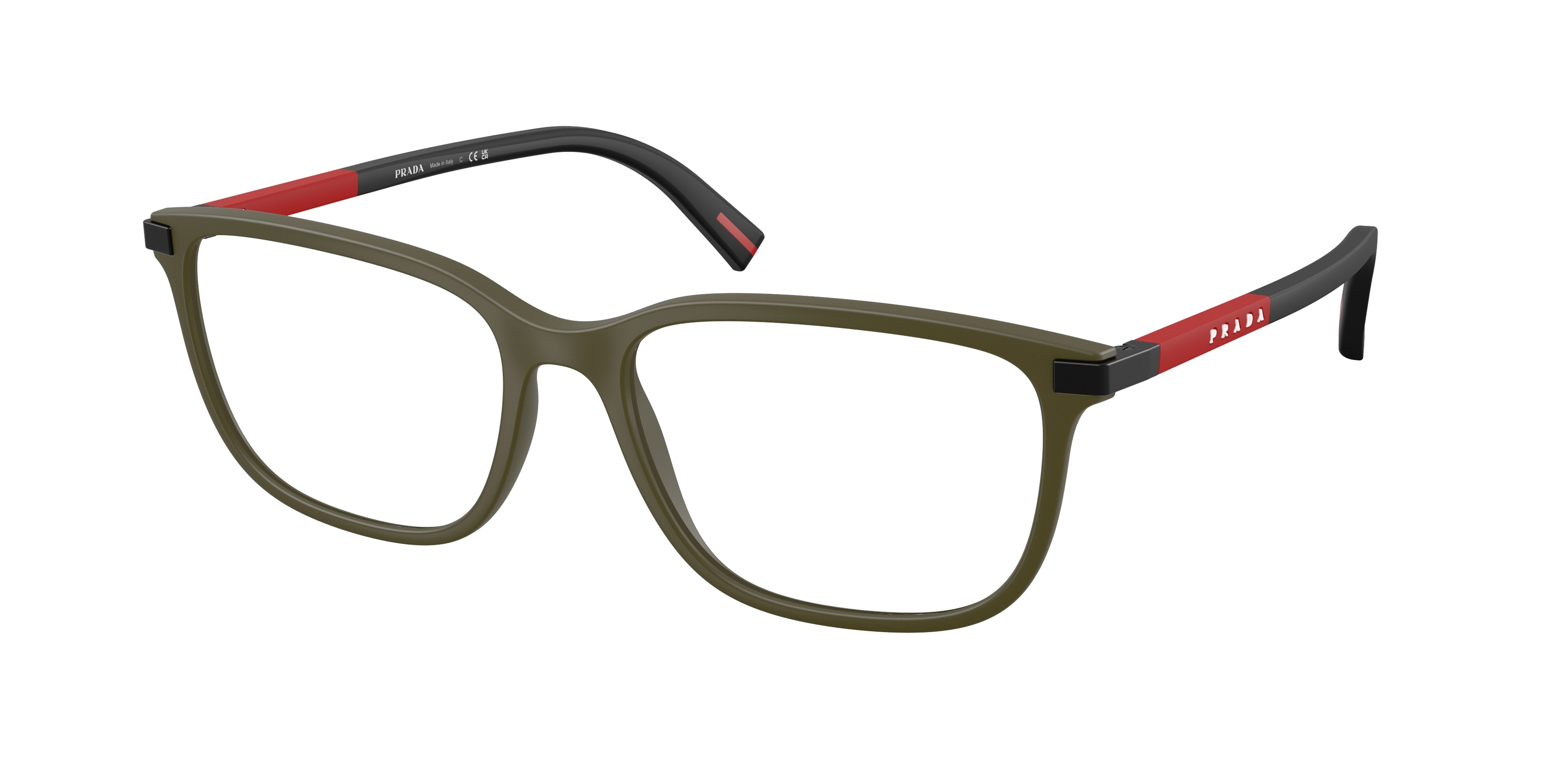 Prada Linea Rossa Demo Square Mens Eyeglasses PS 02RV 15X1O1 56