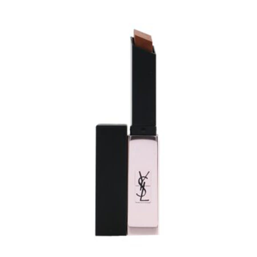 Saint Laurent Rouge Pur Couture The Slim Glow Matte 0.07 oz # 210 Nude Out Of Line Makeup 3614273060806 In Beige,silver Tone