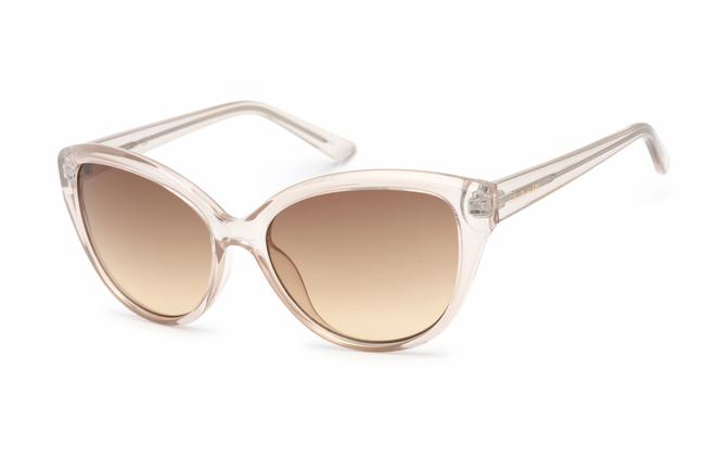 Calvin Klein Brown Gradient Cat Eye Ladies Sunglasses Ck19536s 270 55 In Beige / Brown