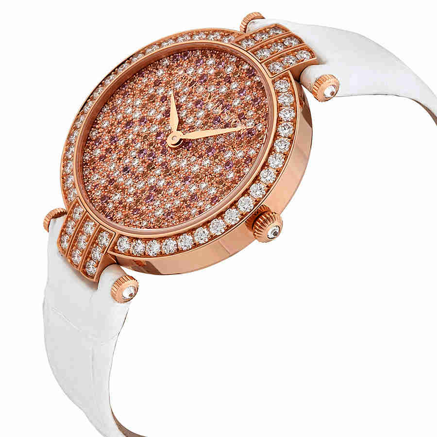 Shop Harry Winston Premier Diamond Pave Dial Ladies Watch Prnahm36rr011 In Gold / Gold Tone / Pink / Rose / Rose Gold / Rose Gold Tone / White / Yellow