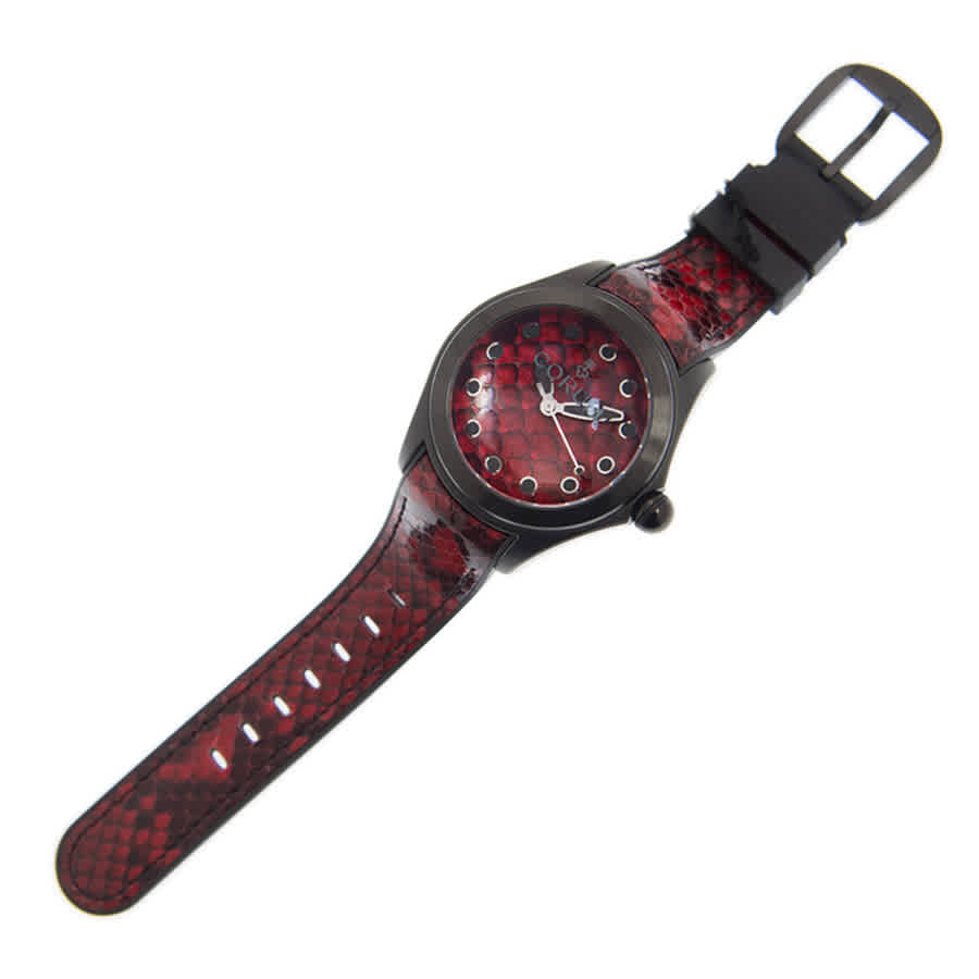 Shop Corum Bubble Red Python Automatic Red Dial Unisex Watch 082.410.98/0335 Pr01 In Red   / Black