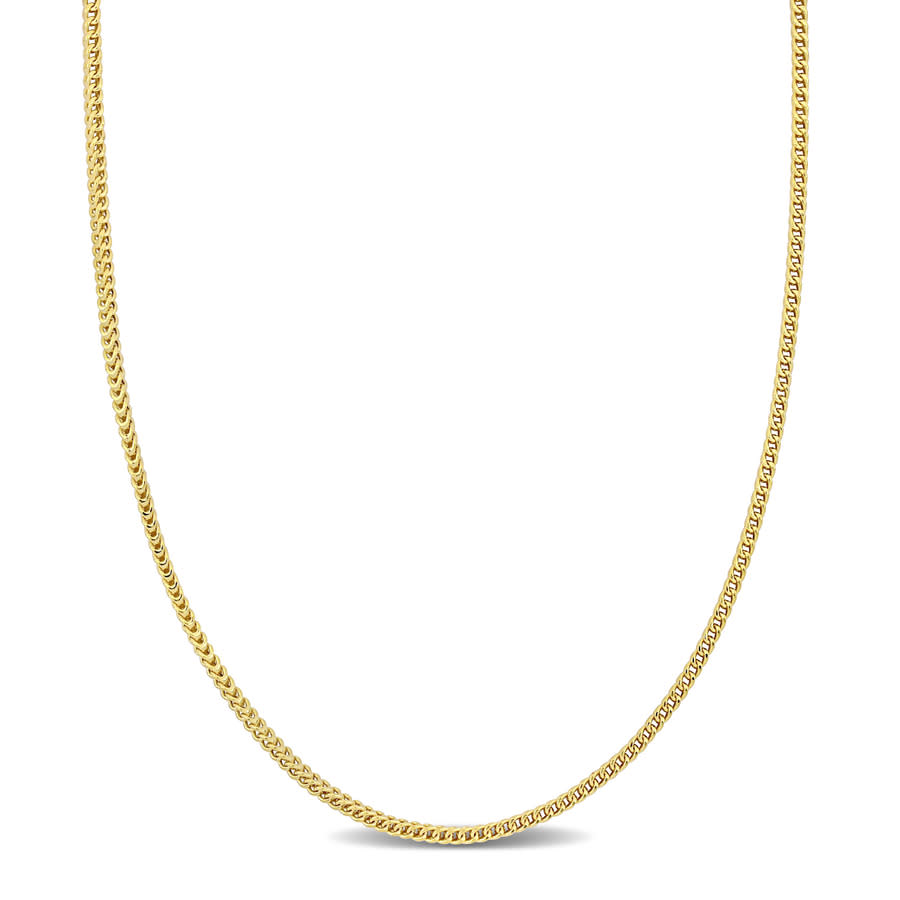 Amour 1.85mm Franco Link Chain Necklace In 10k Yellow Gold- 16 In