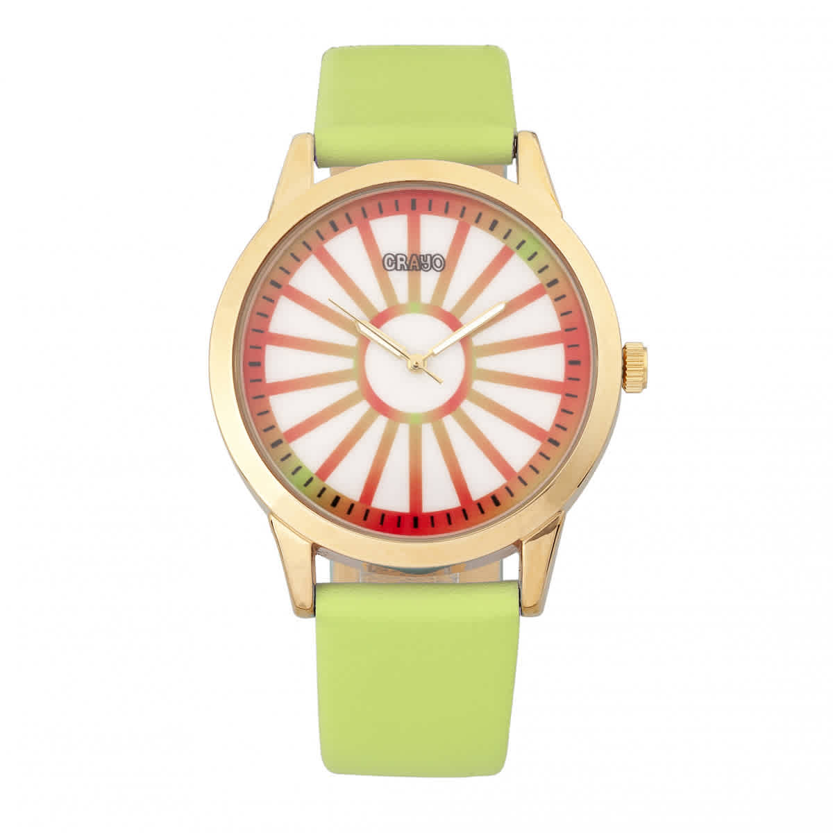 Crayo Electric Unisex Watch In Gold / Gold Tone / Green