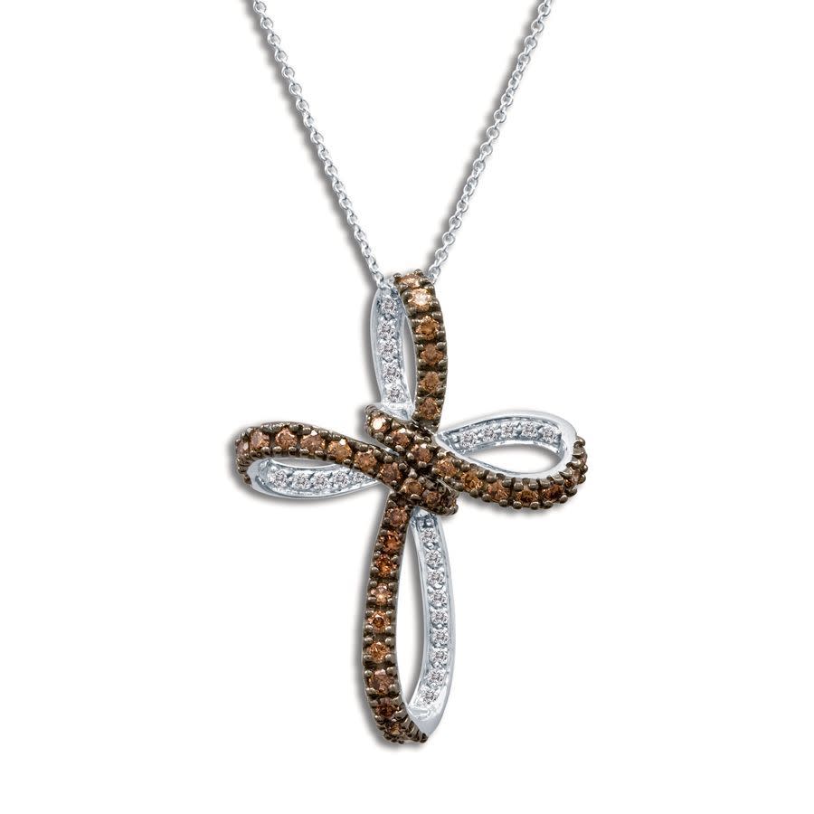 Le Vian Ladies' Chocolate Diamonds Fashion Pendant In 14k Vanilla Gold In Brown