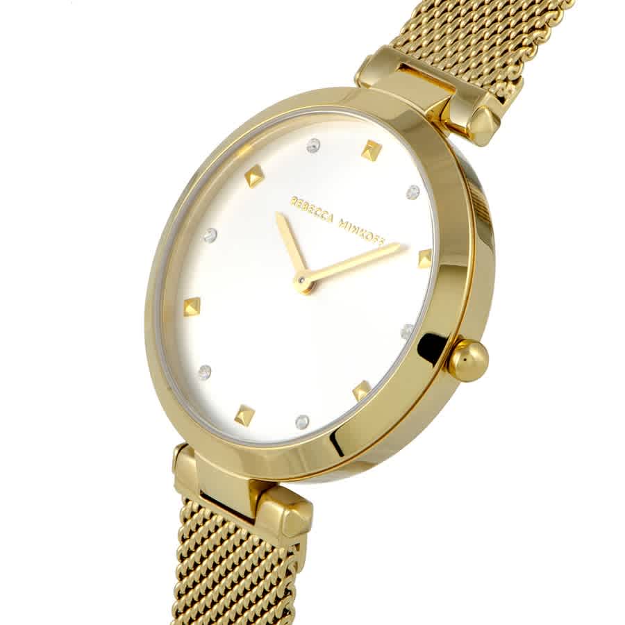 Shop Rebecca Minkoff Multi-color Dial Ladies Watch 2200300 In Gold Tone / Silver / White