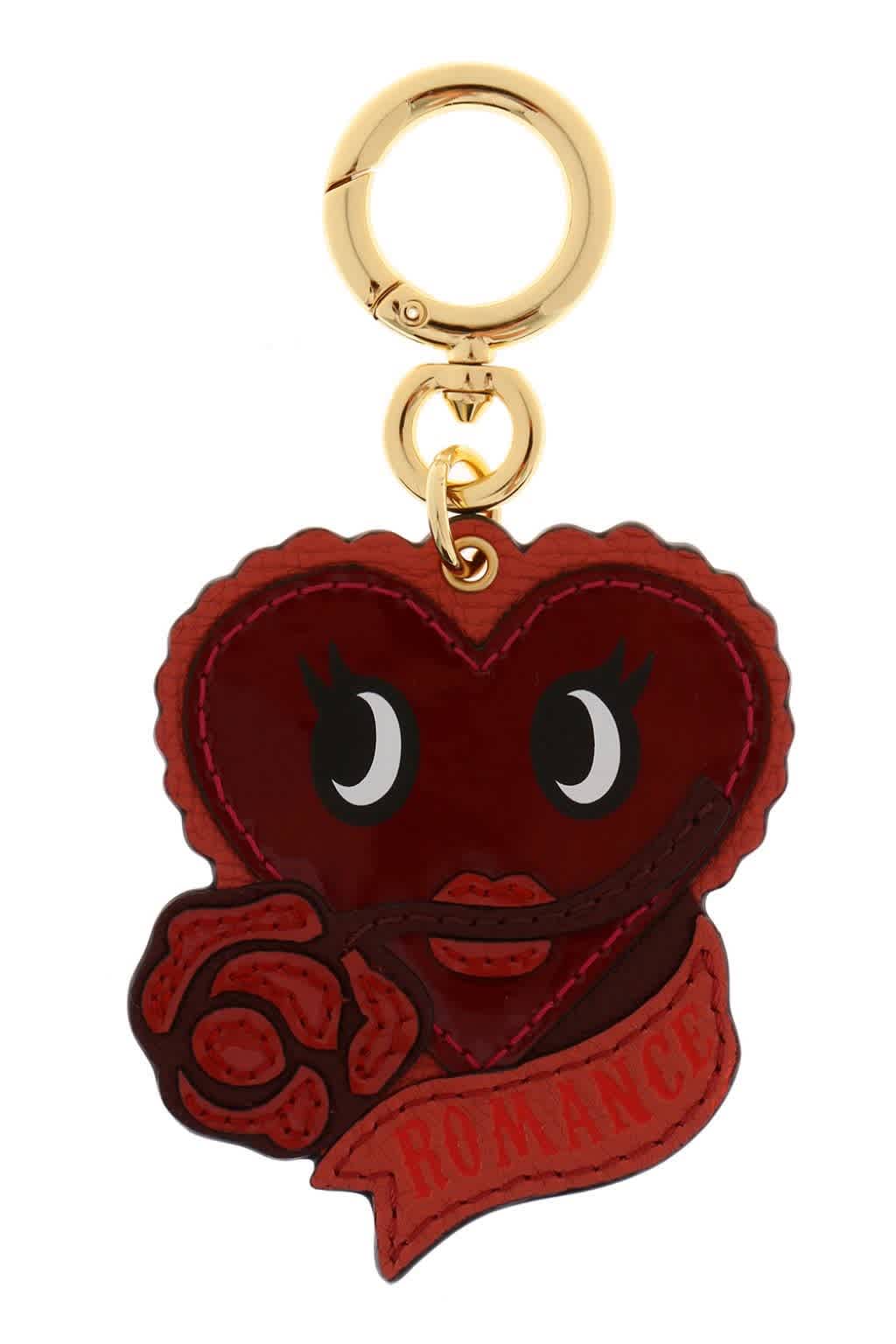 BURBERRY RED ROMANCE LEATHER CHARM