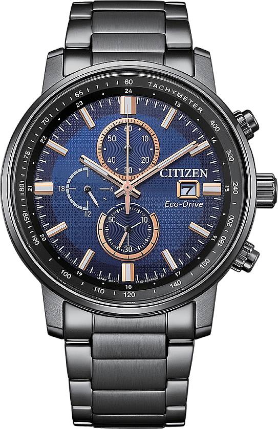 Citizen Chronograph Quartz Blue Dial Mens Watch Ca0845-83l In