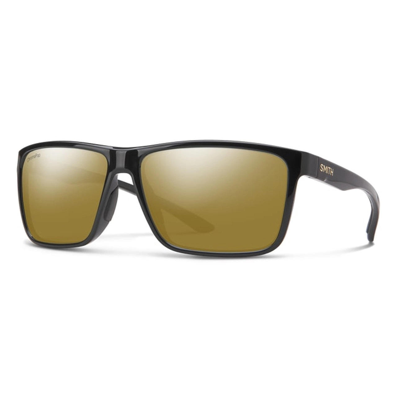 Smith Riptide Chromapop Glass Polarized Bronze Mirror Square Mens Sunglasses 203682 Bsc/qe 61 In Black,brown