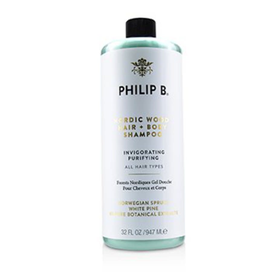 Philip B - Nordic Wood Hair + Body Shampoo (invigorating Purifying - All Hair Types) 947ml/32oz In White