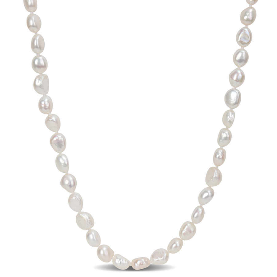 Amour 64  8-9 Mm Freshwater Cultured Pearl Endless Necklace In White