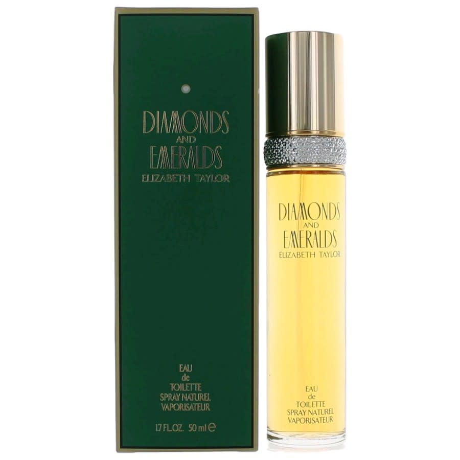 Elizabeth Taylor Diamond And Emerald By Eau De Toilette Spray 1.7 oz In Green,pink,white